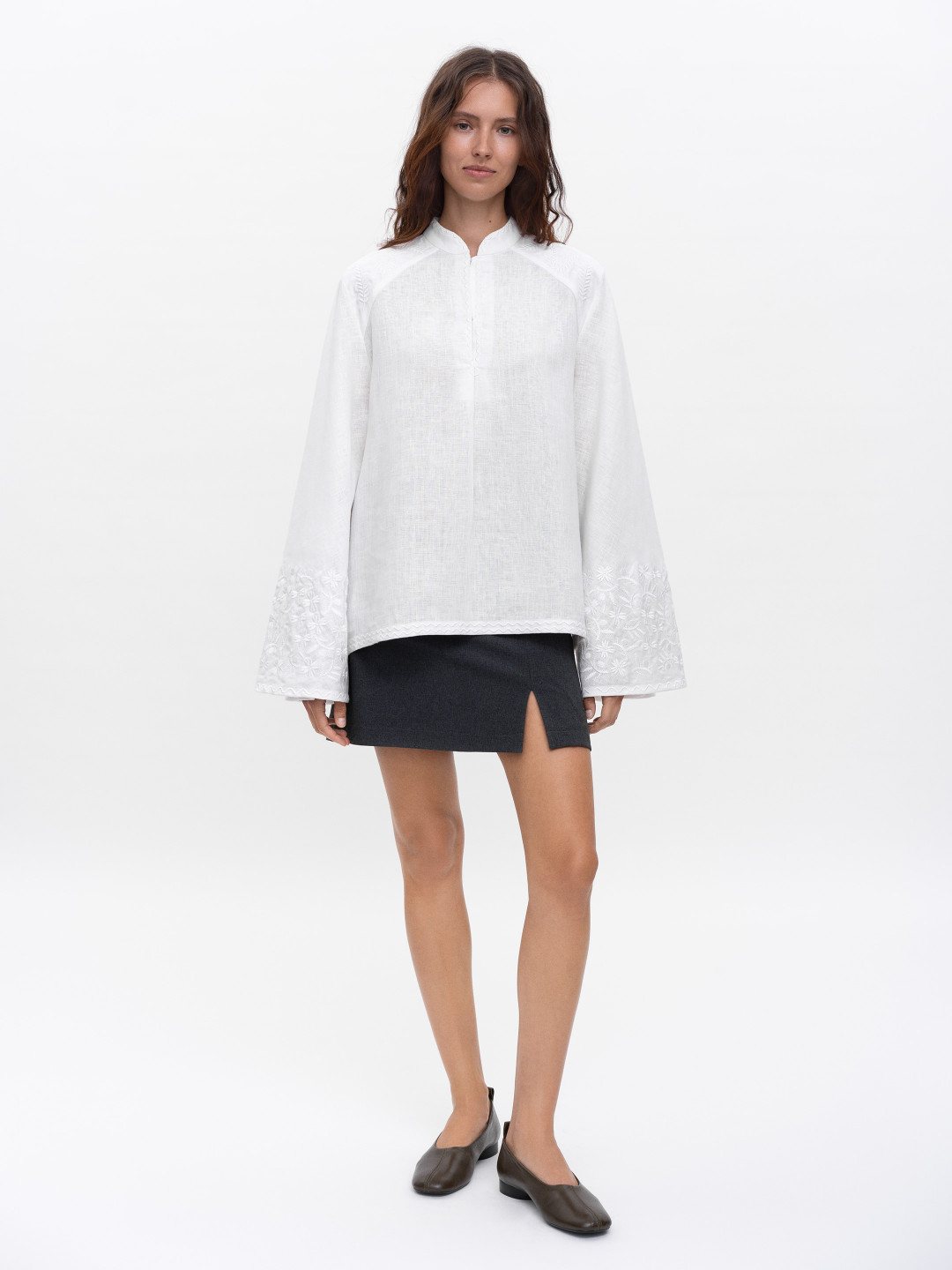 Wide Sleeves 'Teren Mono' Blouse by Etnodim on curated-crowd.com