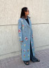 Flower Linen Coat by Artwear Gallery on curated-crowd.com