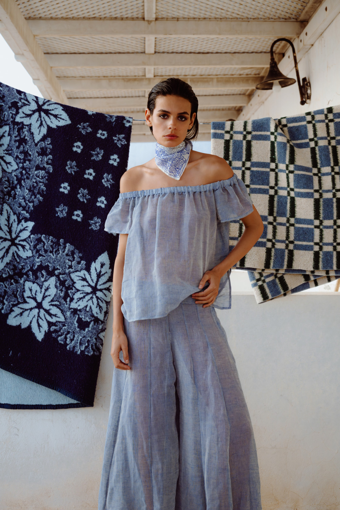 Calypso Palazzo Pants by BARAA on curated-crowd.com