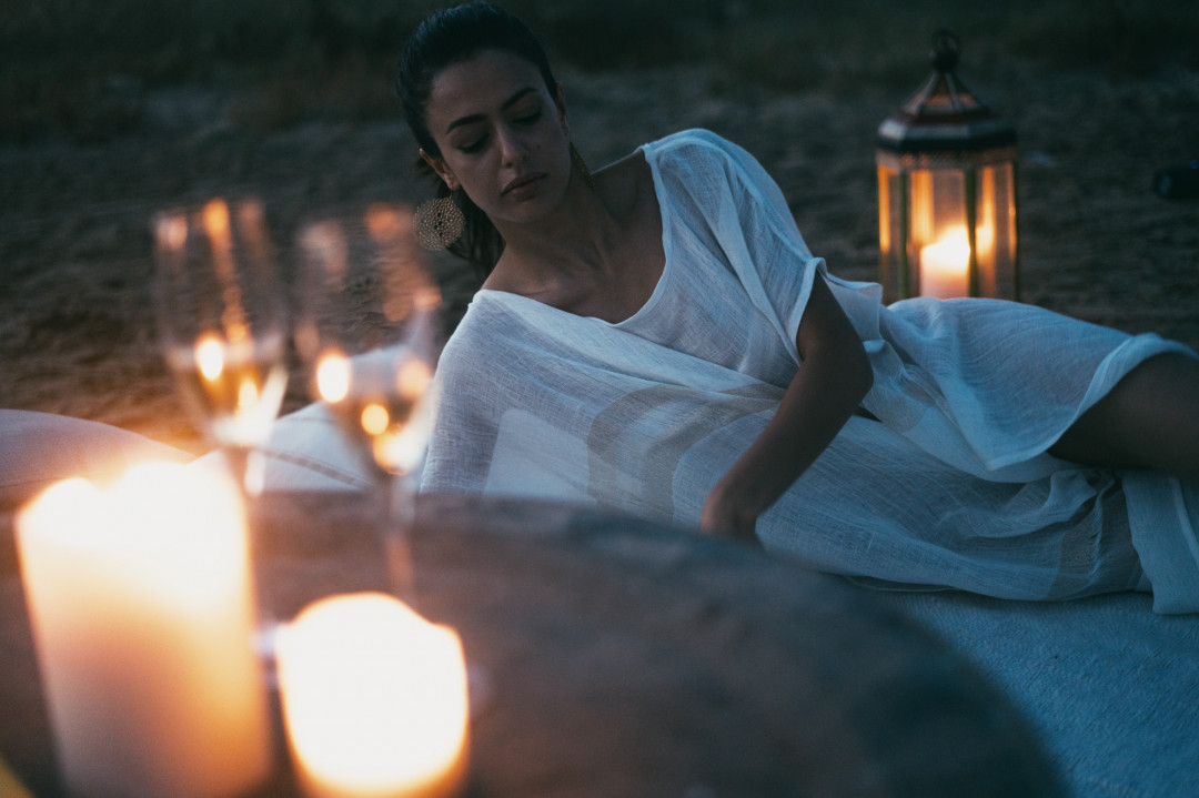 Athena Kaftan White by BARAA on curated-crowd.com