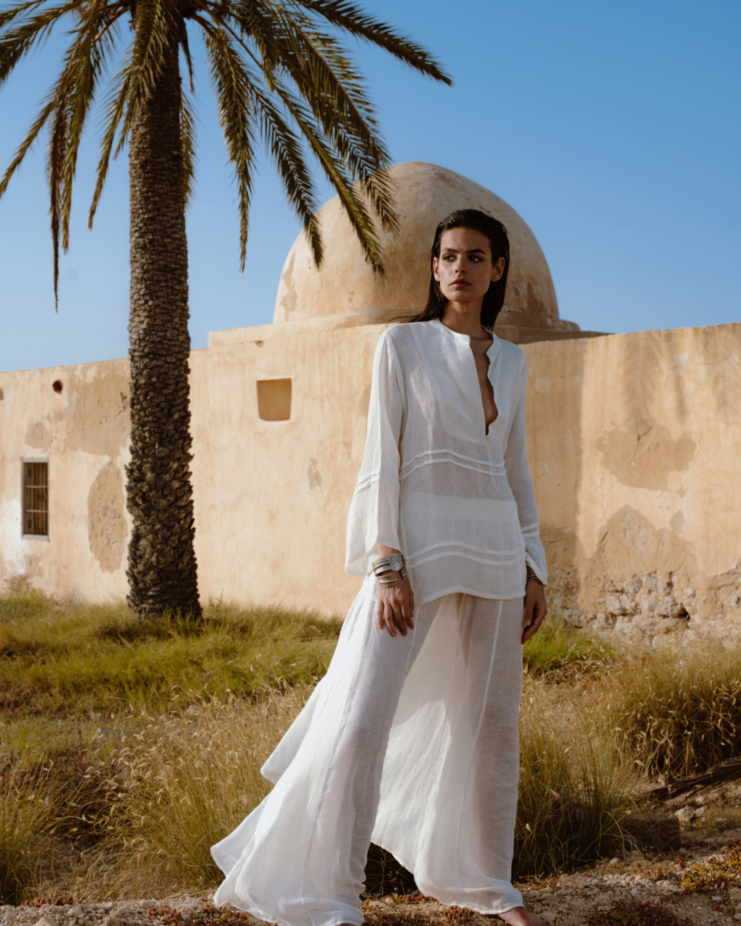 Calypso Palazzo Pants by BARAA on curated-crowd.com