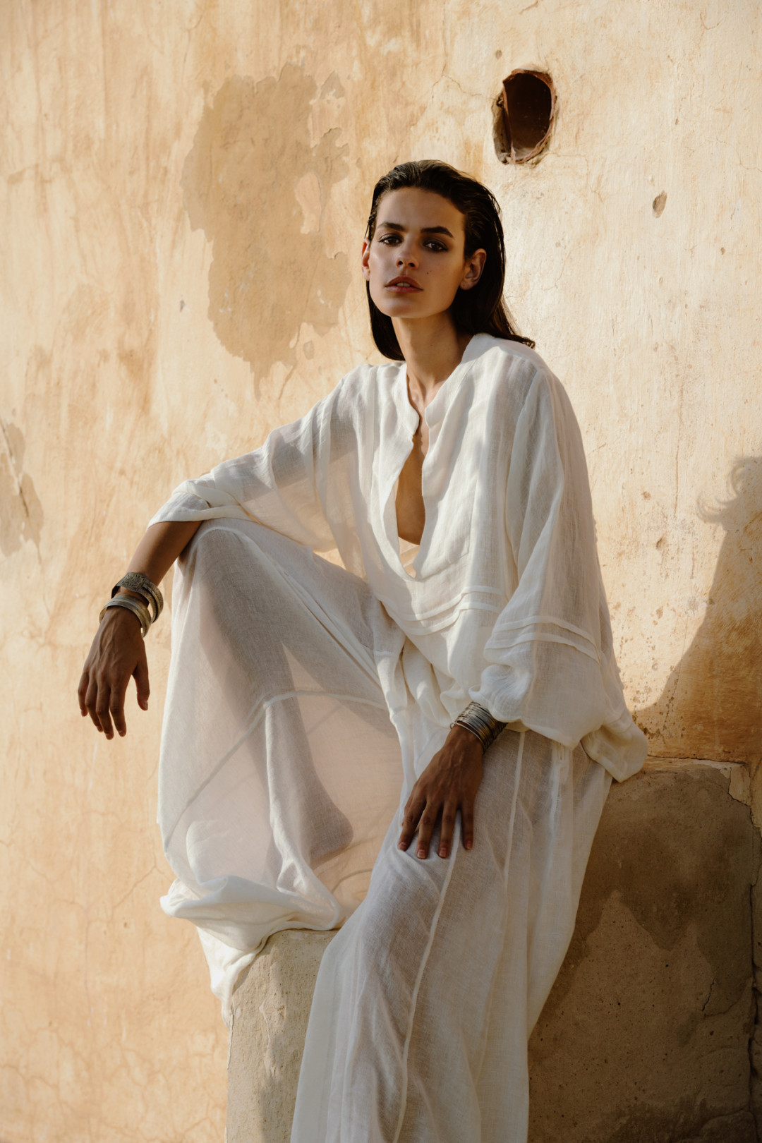 Calypso Palazzo Pants by BARAA on curated-crowd.com