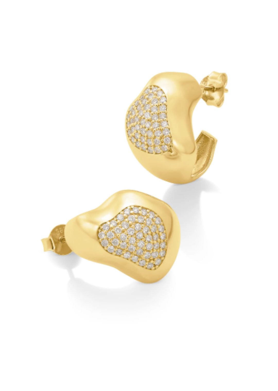 Shapeless Nest Hoop Diamond by BOULO on curated-crowd.com