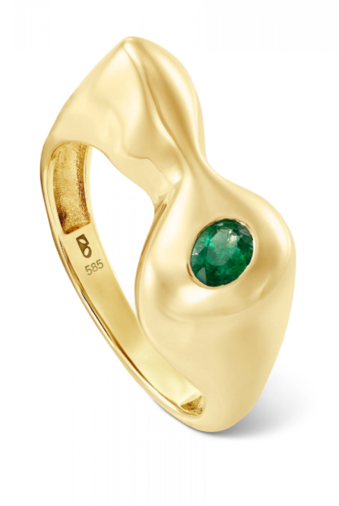 Atelier Petits Ring with Emerald by BOULO on curated-crowd.com
