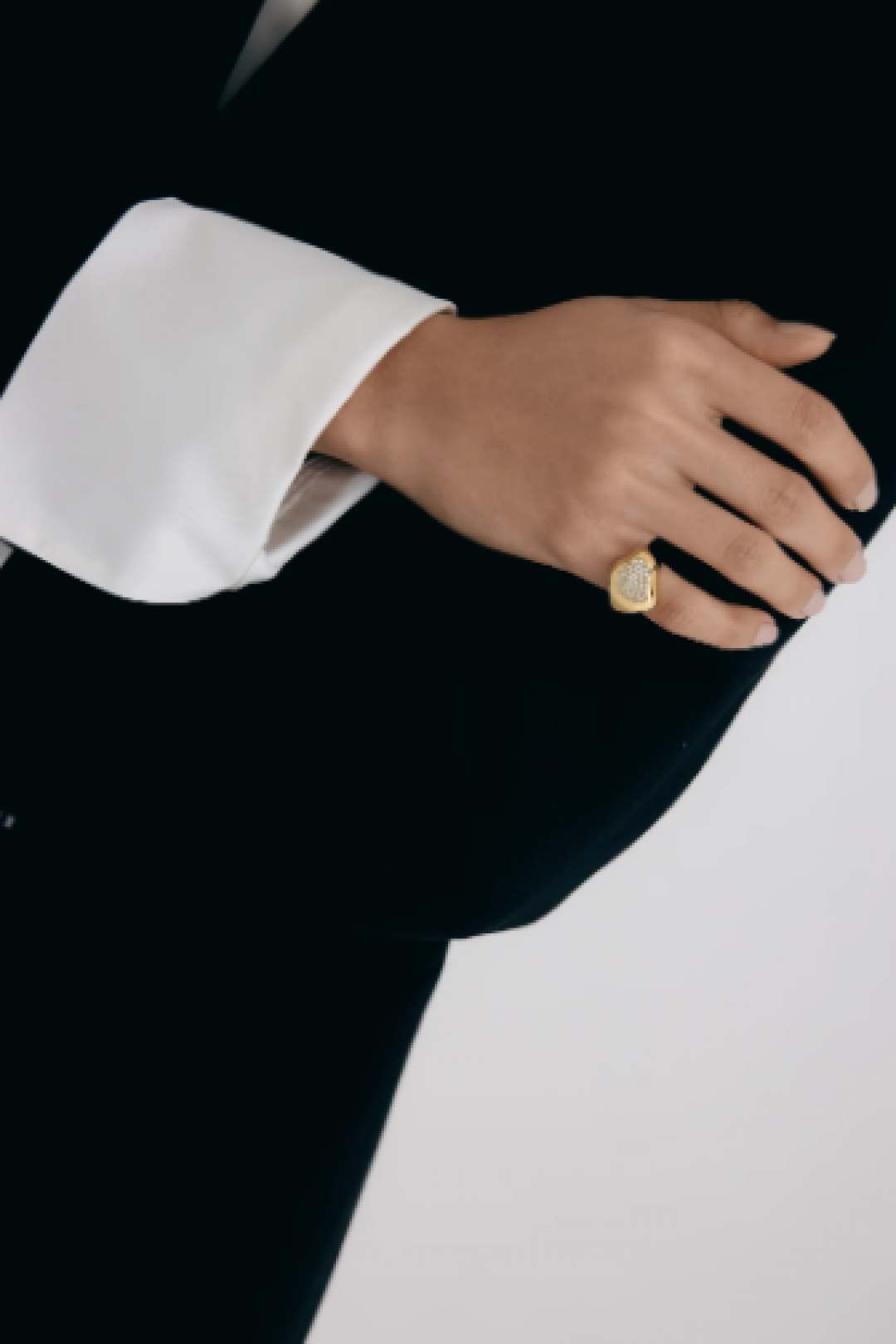 Shapeless Ring Nest with Diamond by BOULO on curated-crowd.com