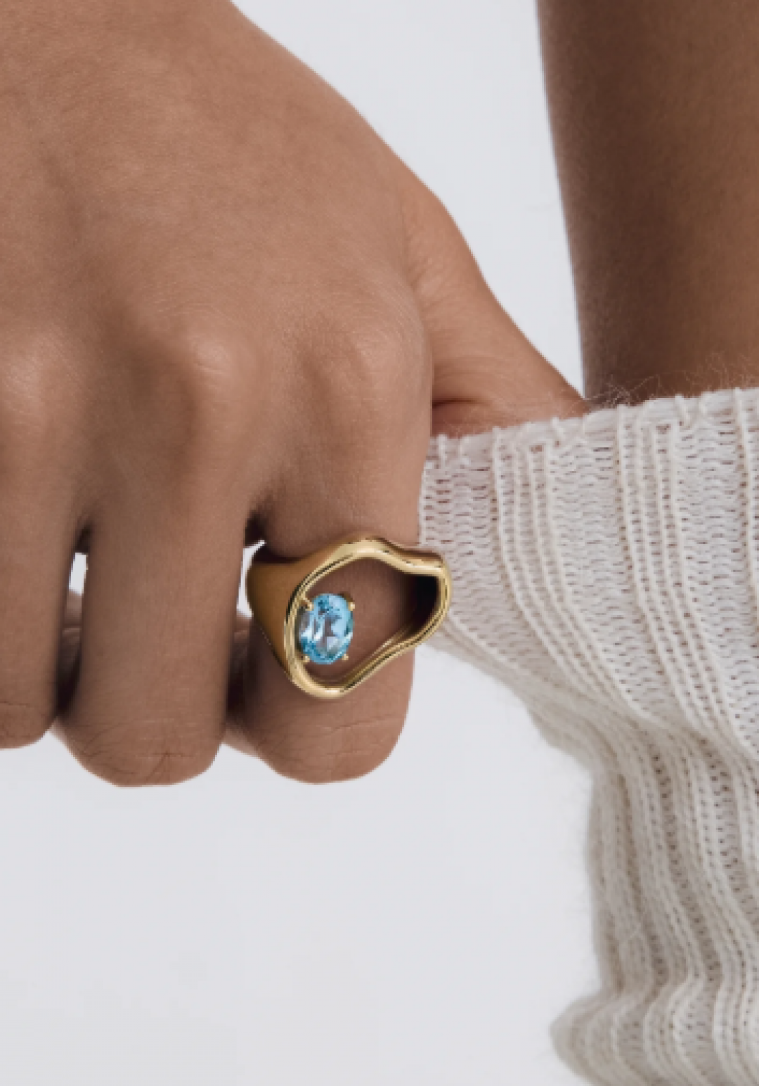 Orbit Ring Solitaire Topaz by BOULO on curated-crowd.com
