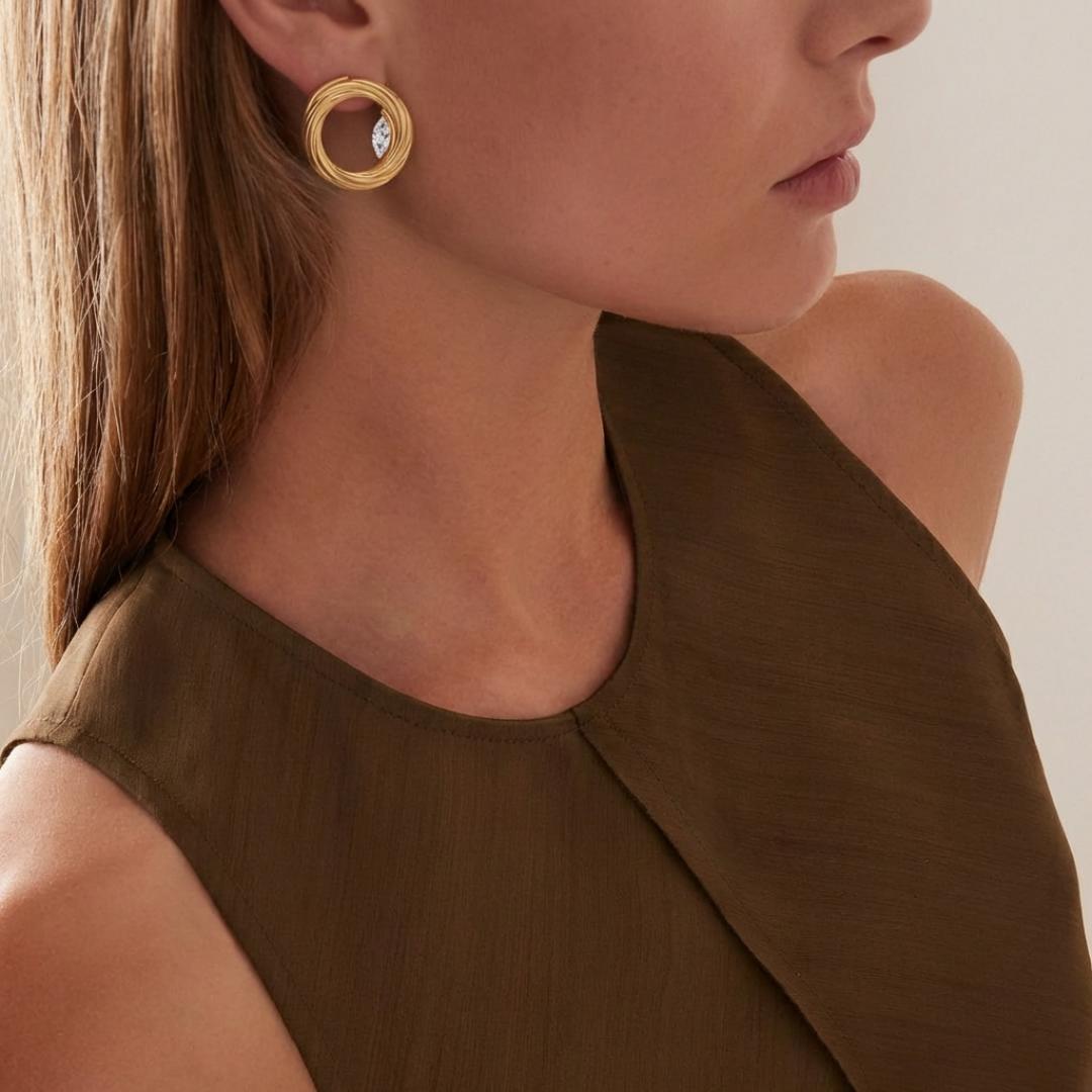 Cheri Hoop Earrings by Studio Liberté on curated-crowd.com