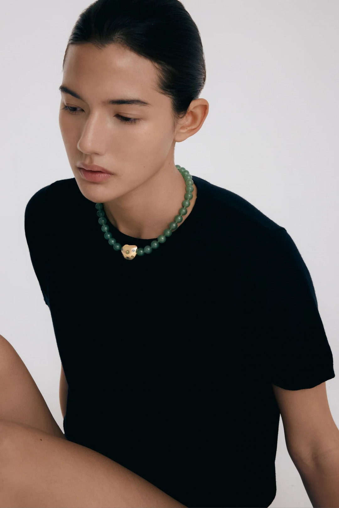 Seed Aventurine Necklace by BOULO on curated-crowd.com