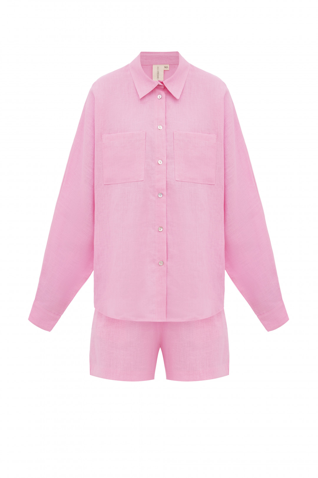 Havana Pink Linen Set by AG Studio on curated-crowd.com