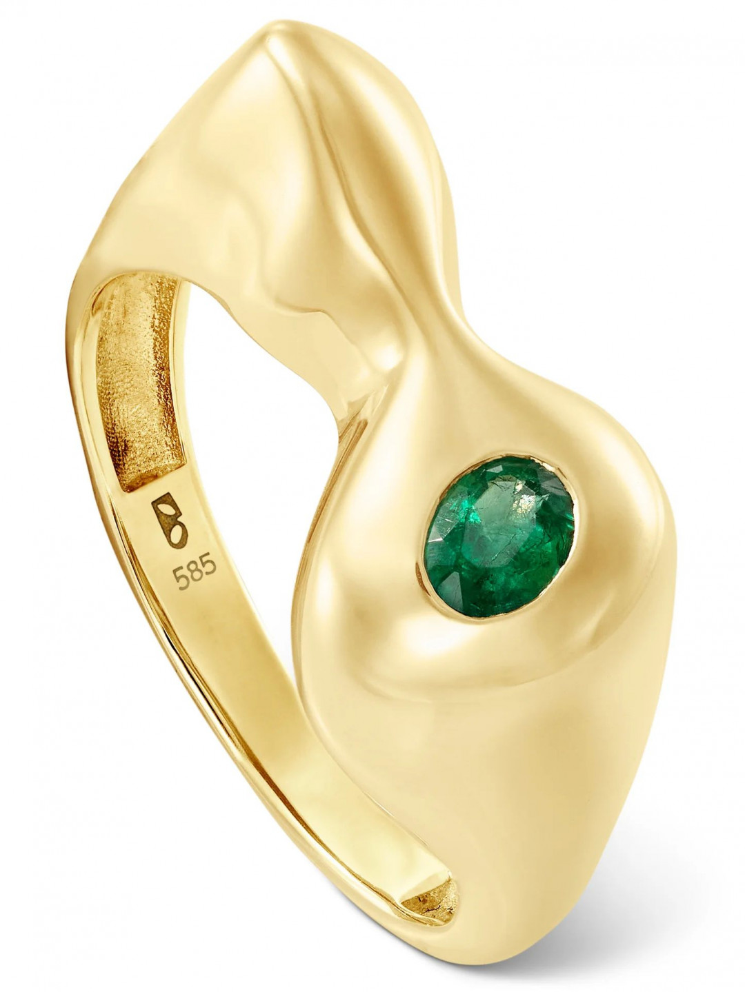 Atelier Petits Ring with Emerald by BOULO on curated-crowd.com