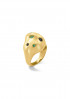 Shapeless Ring Emerald and Sapphire by BOULO on curated-crowd.com