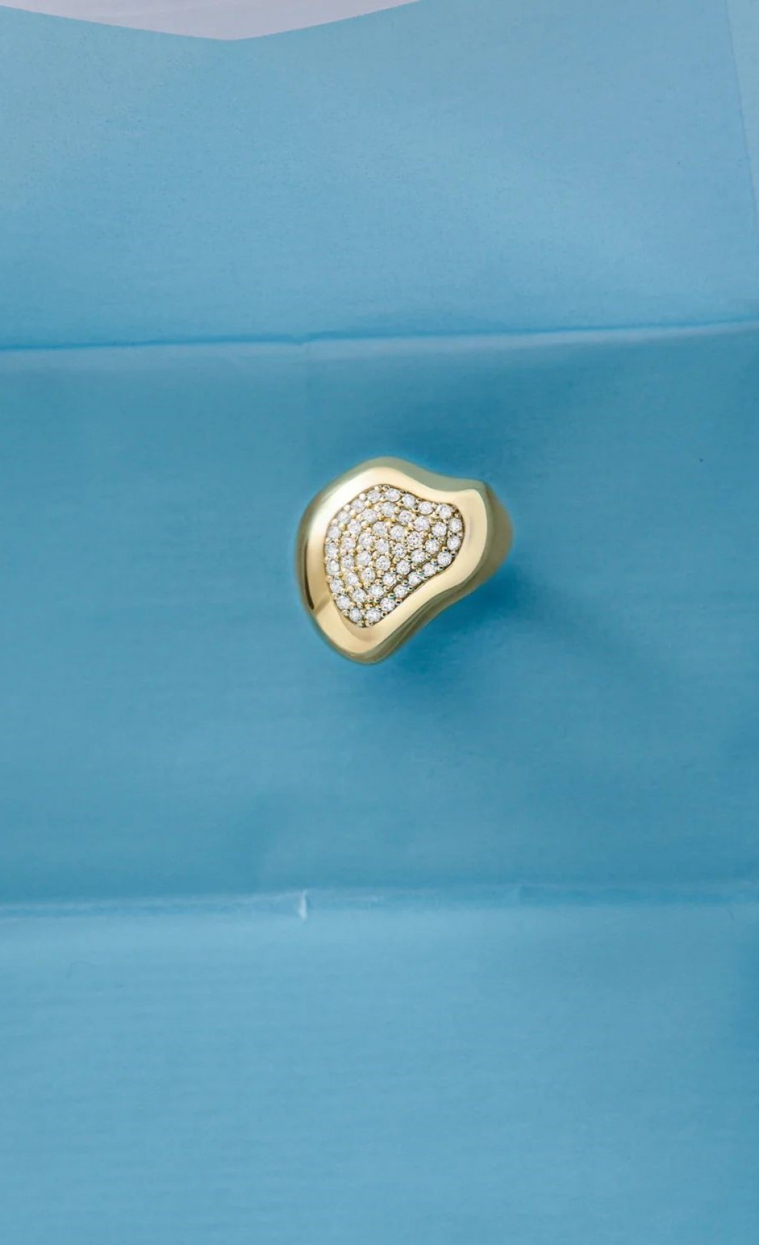 Shapeless Ring Nest with Diamond by BOULO on curated-crowd.com