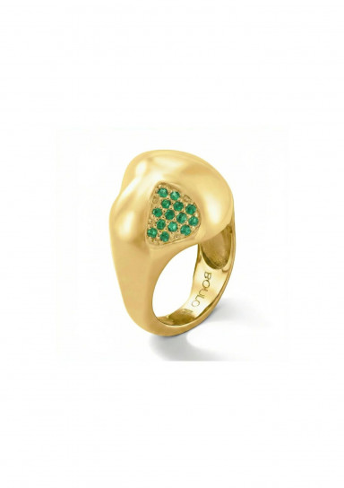 Shapeless Ring Flock Emerald by BOULO on curated-crowd.com