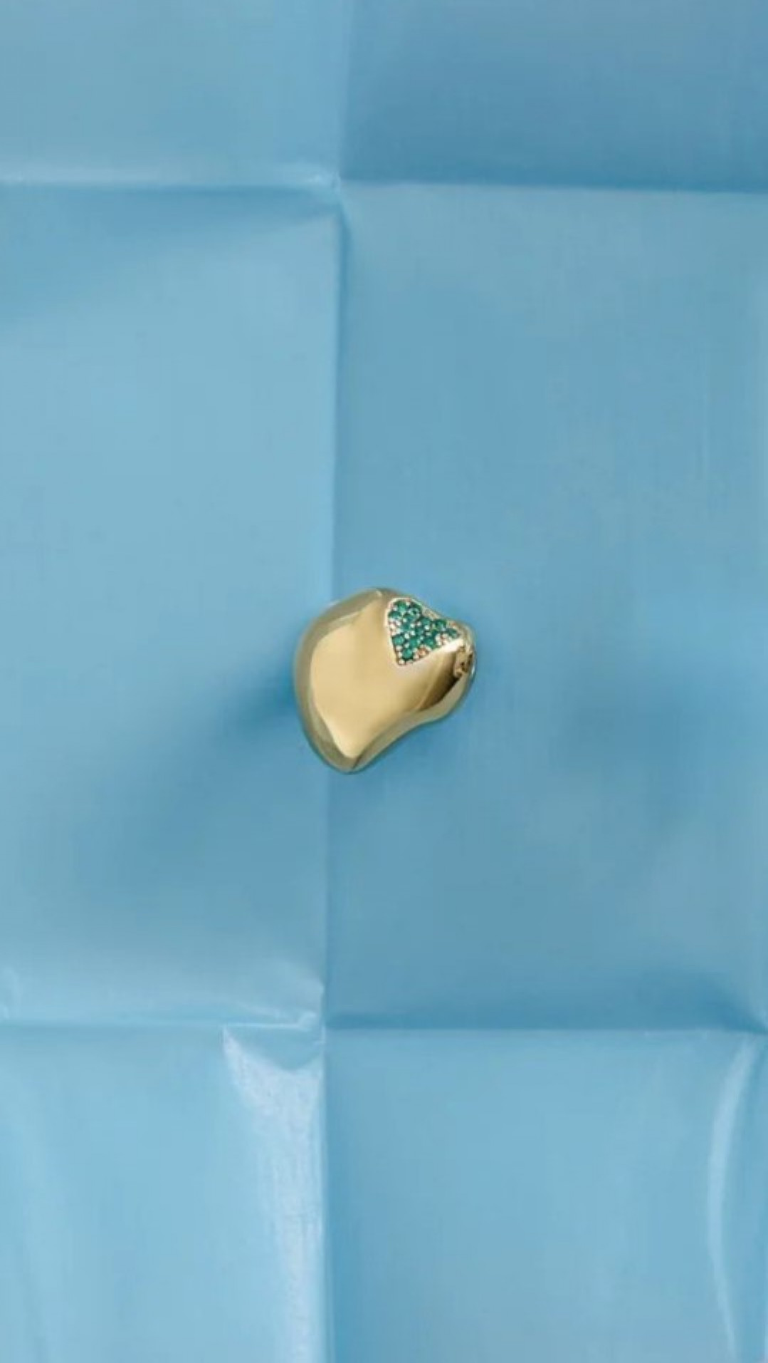 Shapeless Ring Flock Emerald by BOULO on curated-crowd.com