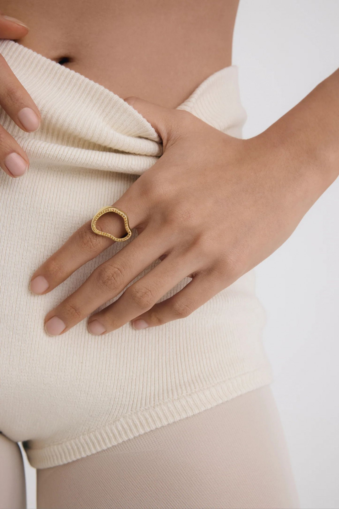 Orbit Ring with Citrine by BOULO on curated-crowd.com