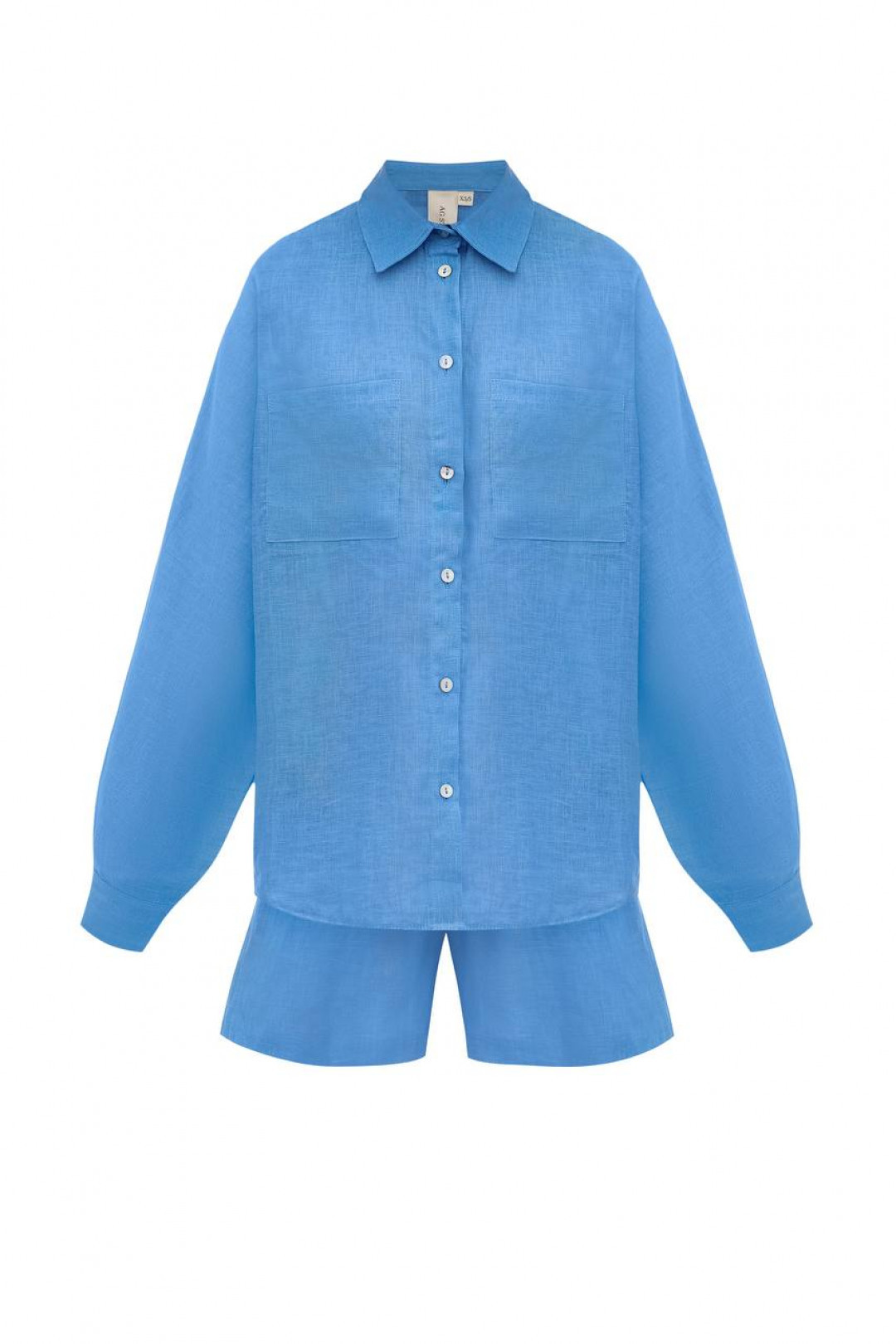 Havana Blue Linen Set by AG Studio on curated-crowd.com