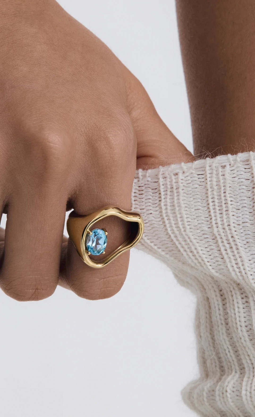 Orbit Ring Solitaire Topaz by BOULO on curated-crowd.com