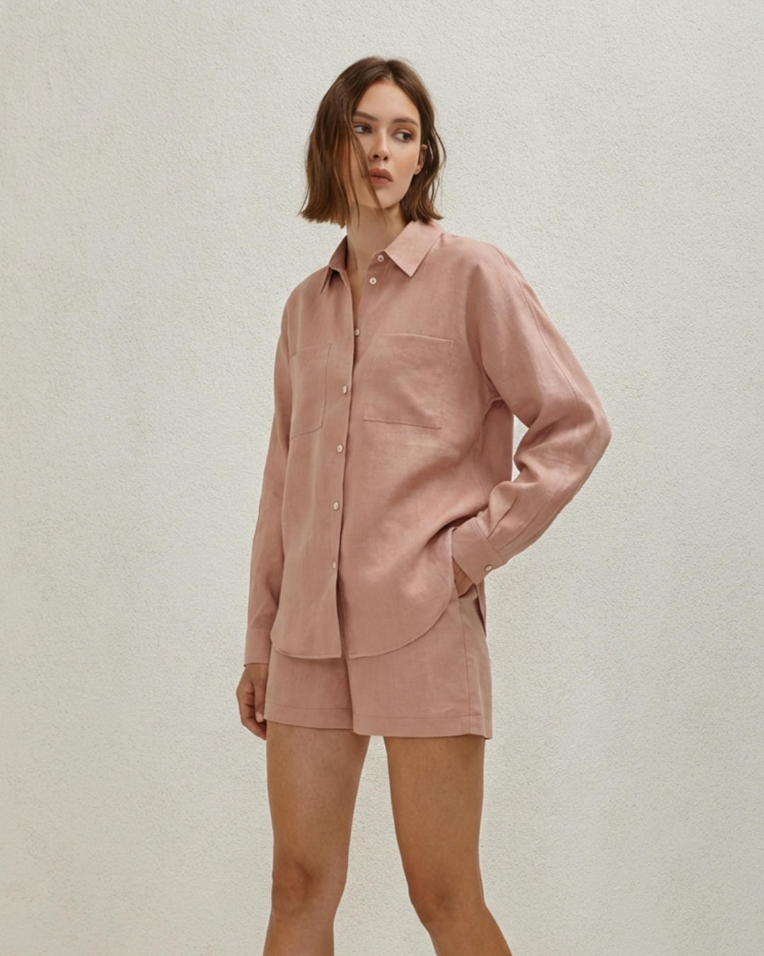 Havana Mocha Linen Set by AG Studio on curated-crowd.com