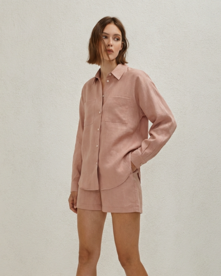 Havana Mocha Linen Set by AG Studio on curated-crowd.com