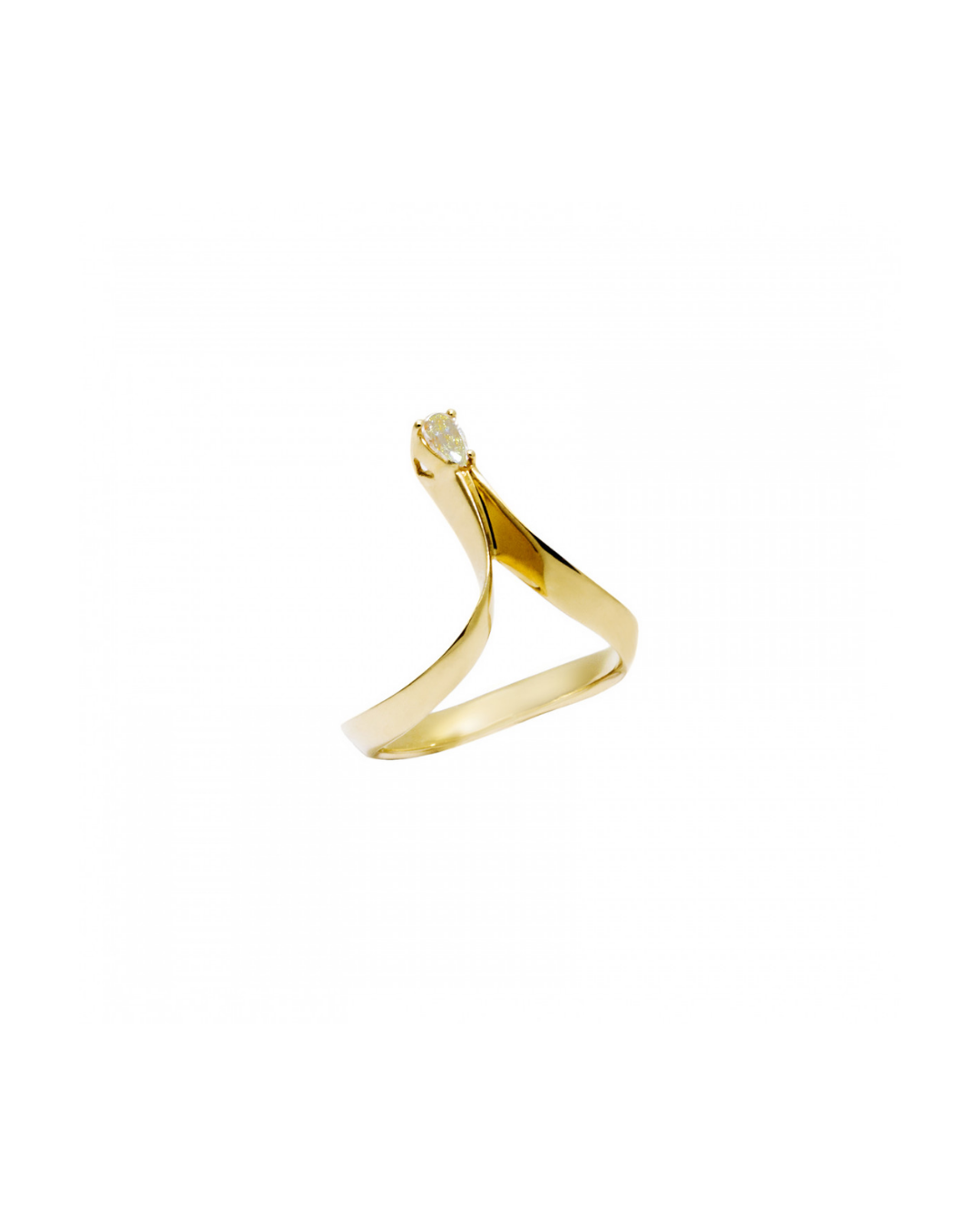 Photon Champagne Gold Diamond Ring by Daou Jewellery on curated-crowd.com