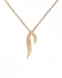 Feather Pendant Necklace by Daou Jewellery on curated-crowd.com