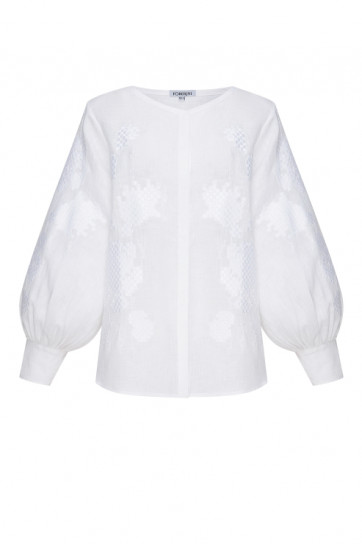 Camelia White Blouse by FOBERINI on curated-crowd.com