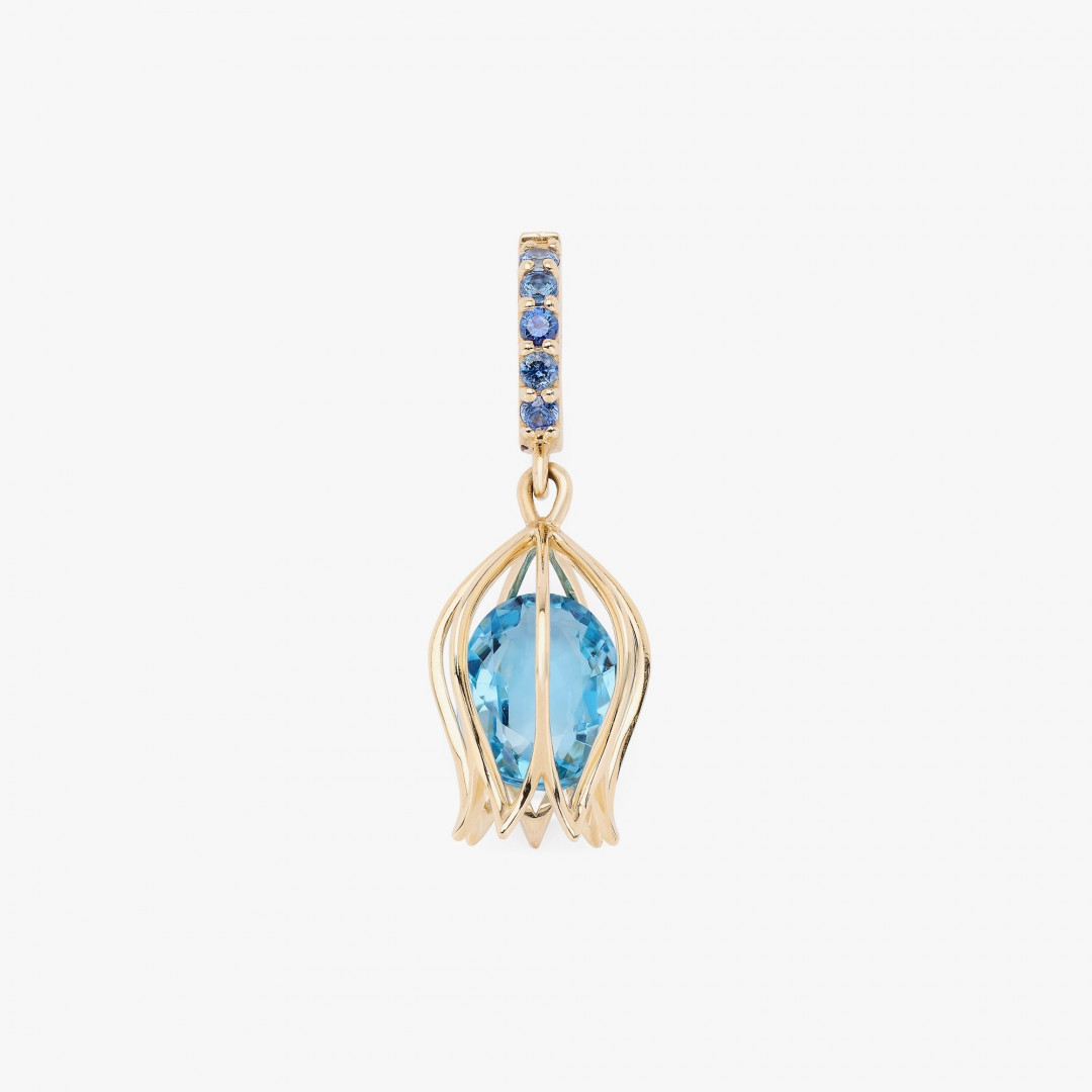 Tulip Topaz Charm Pendant by Tripat Jewellery on curated-crowd.com