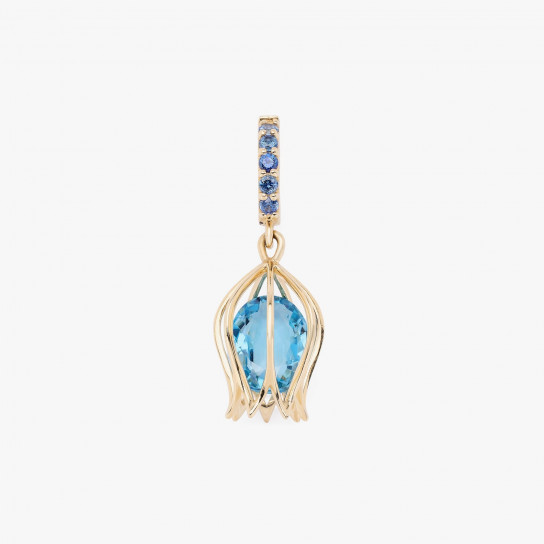 Tulip Topaz Charm Pendant by Tripat Jewellery on curated-crowd.com