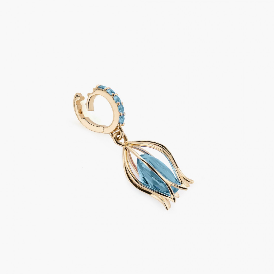 Tulip Topaz Charm Pendant by Tripat Jewellery on curated-crowd.com