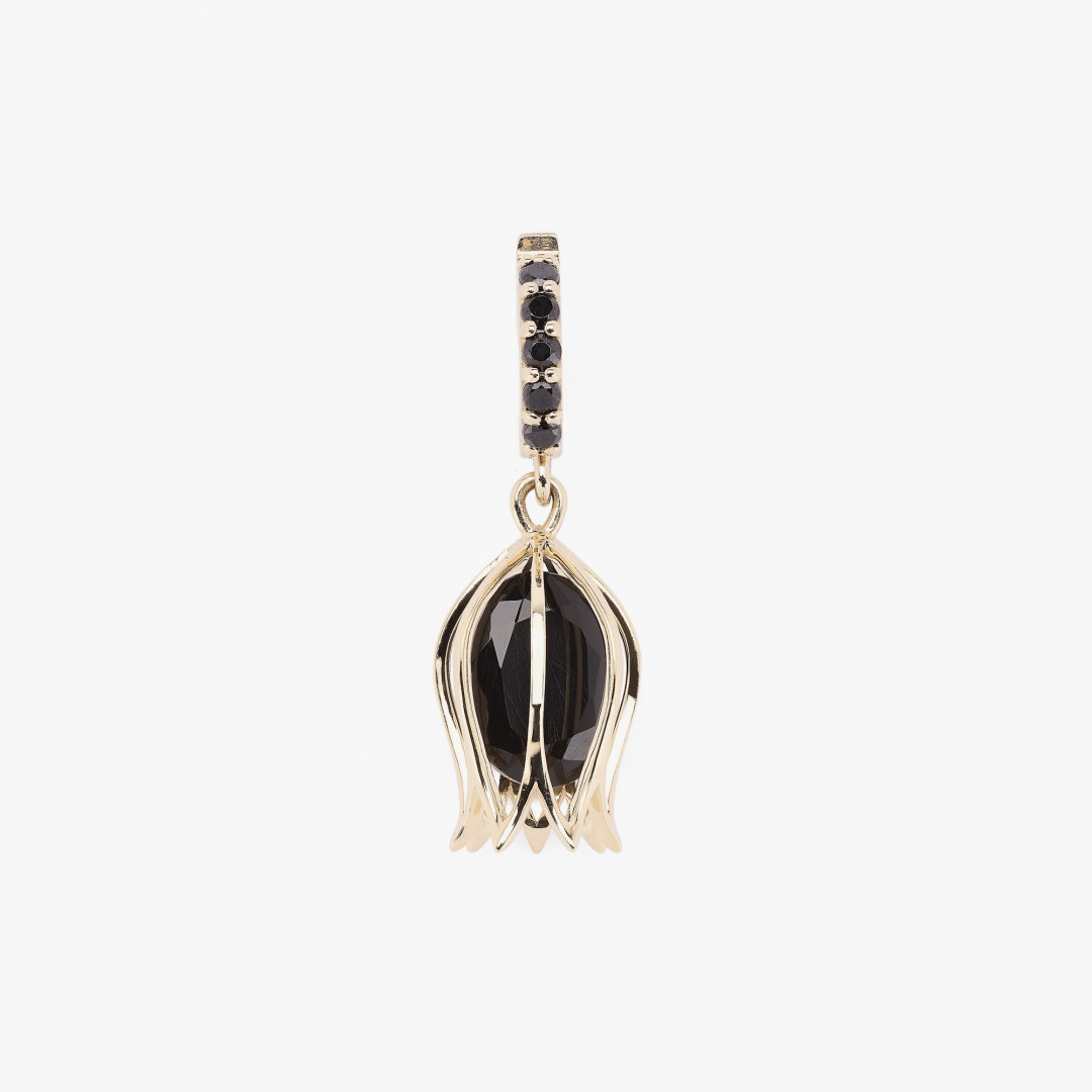 Tulip Onyx Charm Pendant by Tripat Jewellery on curated-crowd.com