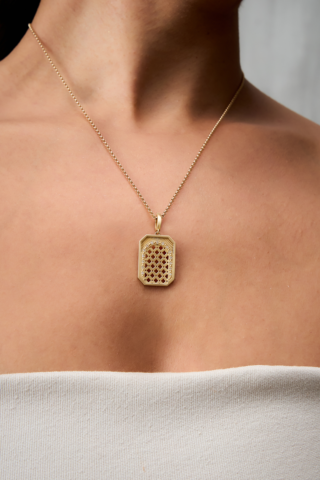 Jaali Charm Pendant by Tripat Jewellery on curated-crowd.com
