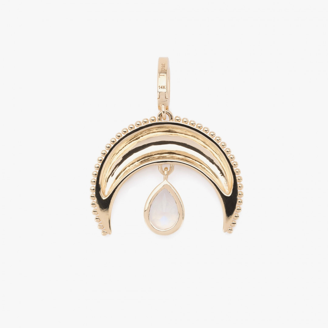Moon Charm Pendant by Tripat Jewellery on curated-crowd.com