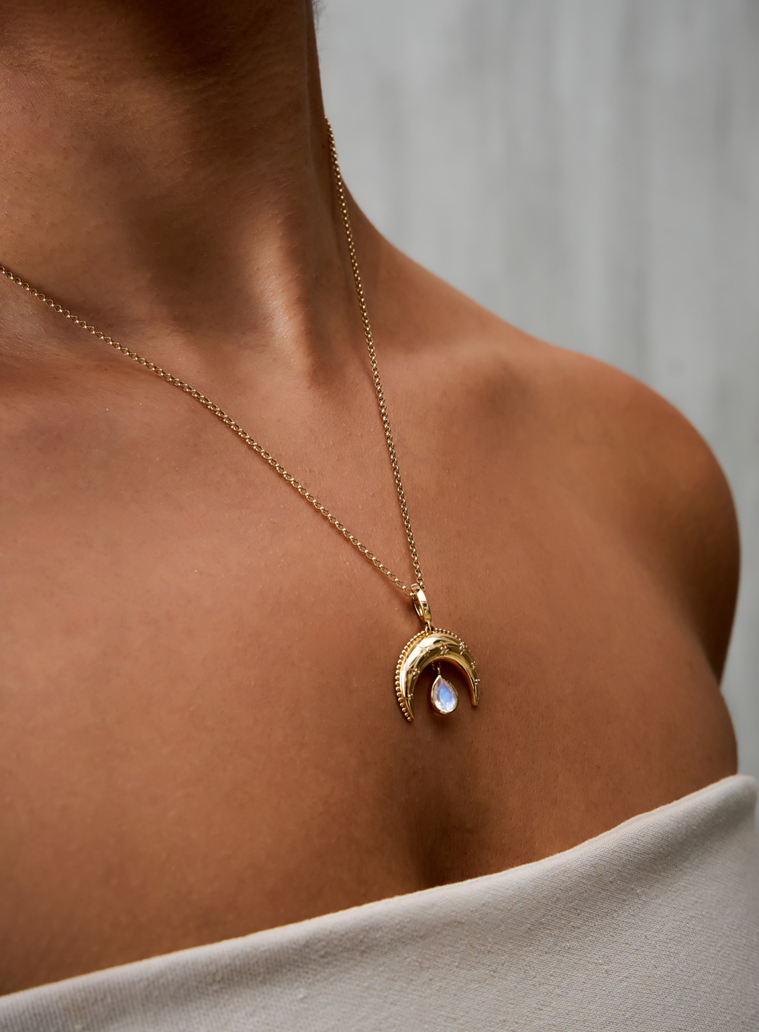 Moon Charm Pendant by Tripat Jewellery on curated-crowd.com