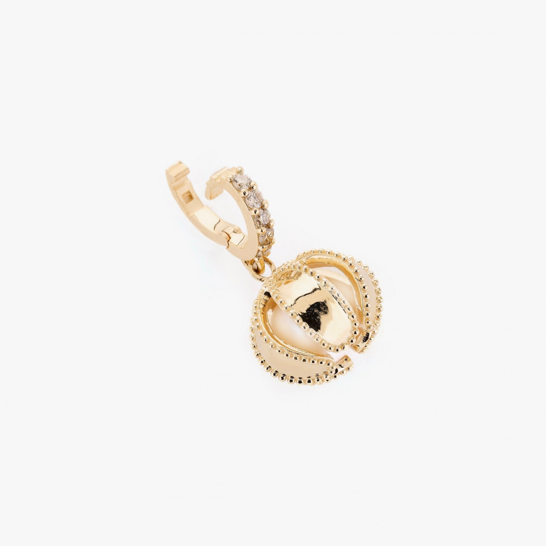 Ghungroo Pearl Charm Pendant by Tripat Jewellery on curated-crowd.com
