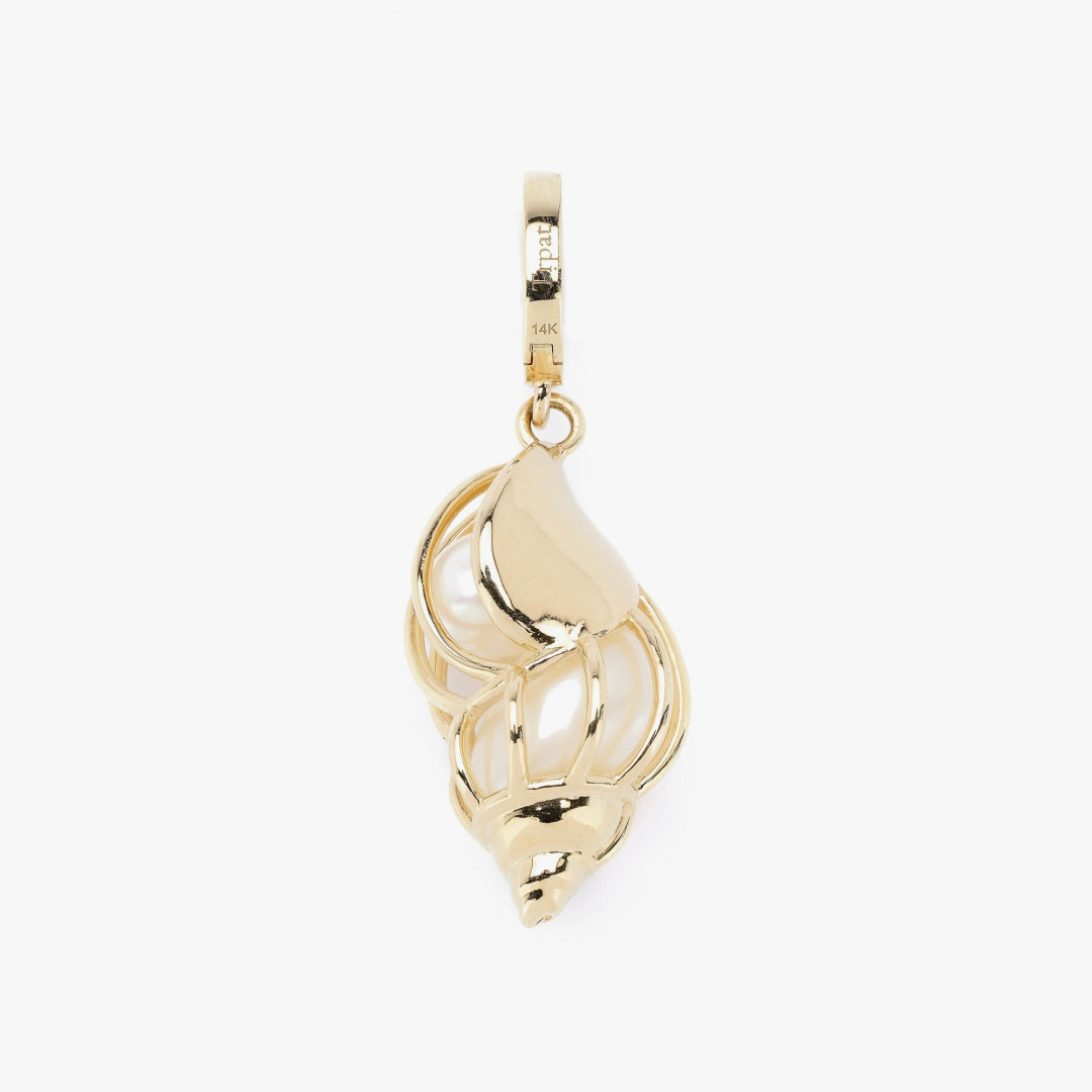 Shankh Charm Pendant by Tripat Jewellery on curated-crowd.com