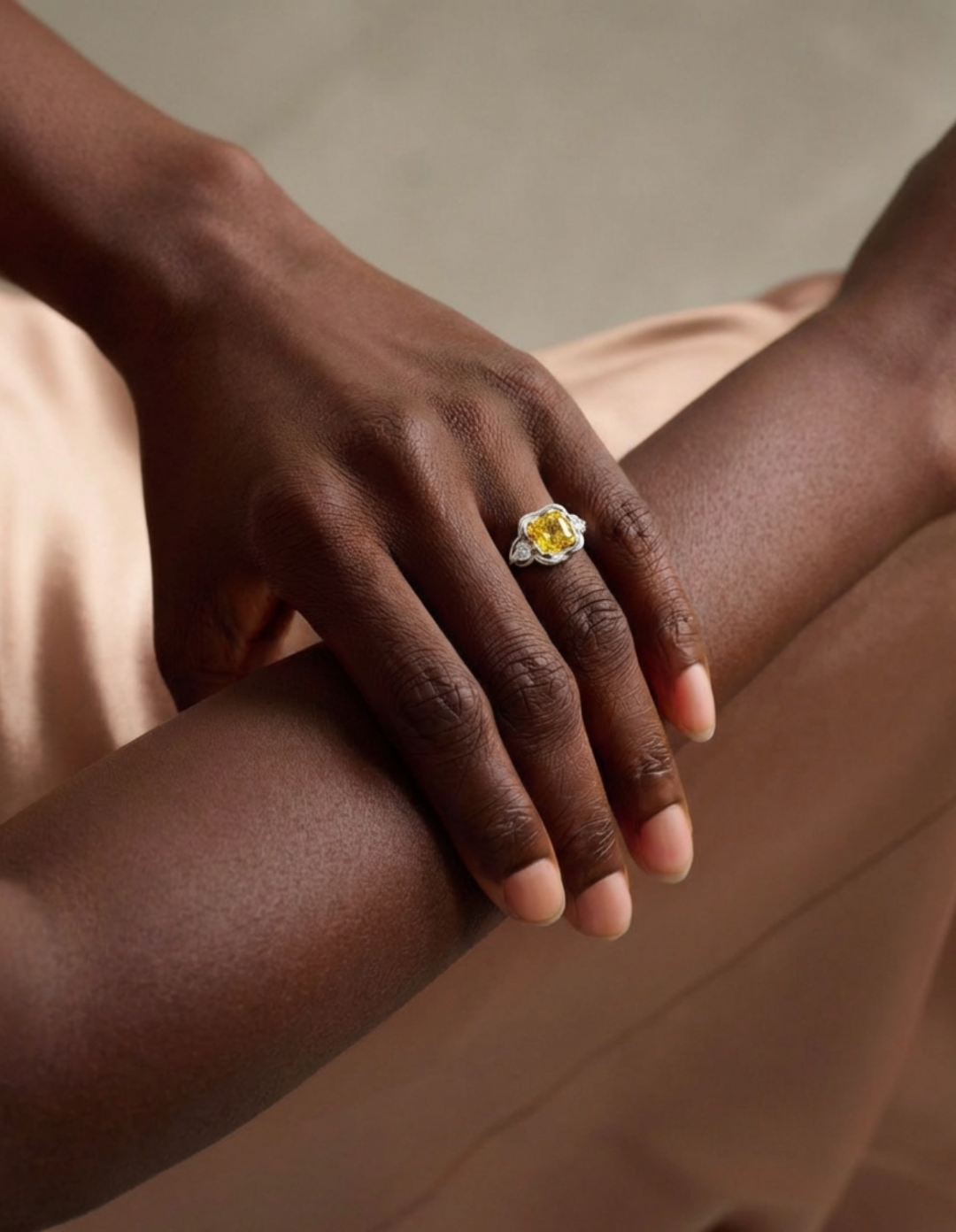 The Current Side Stones Ring by Kimjoux on curated-crowd.com