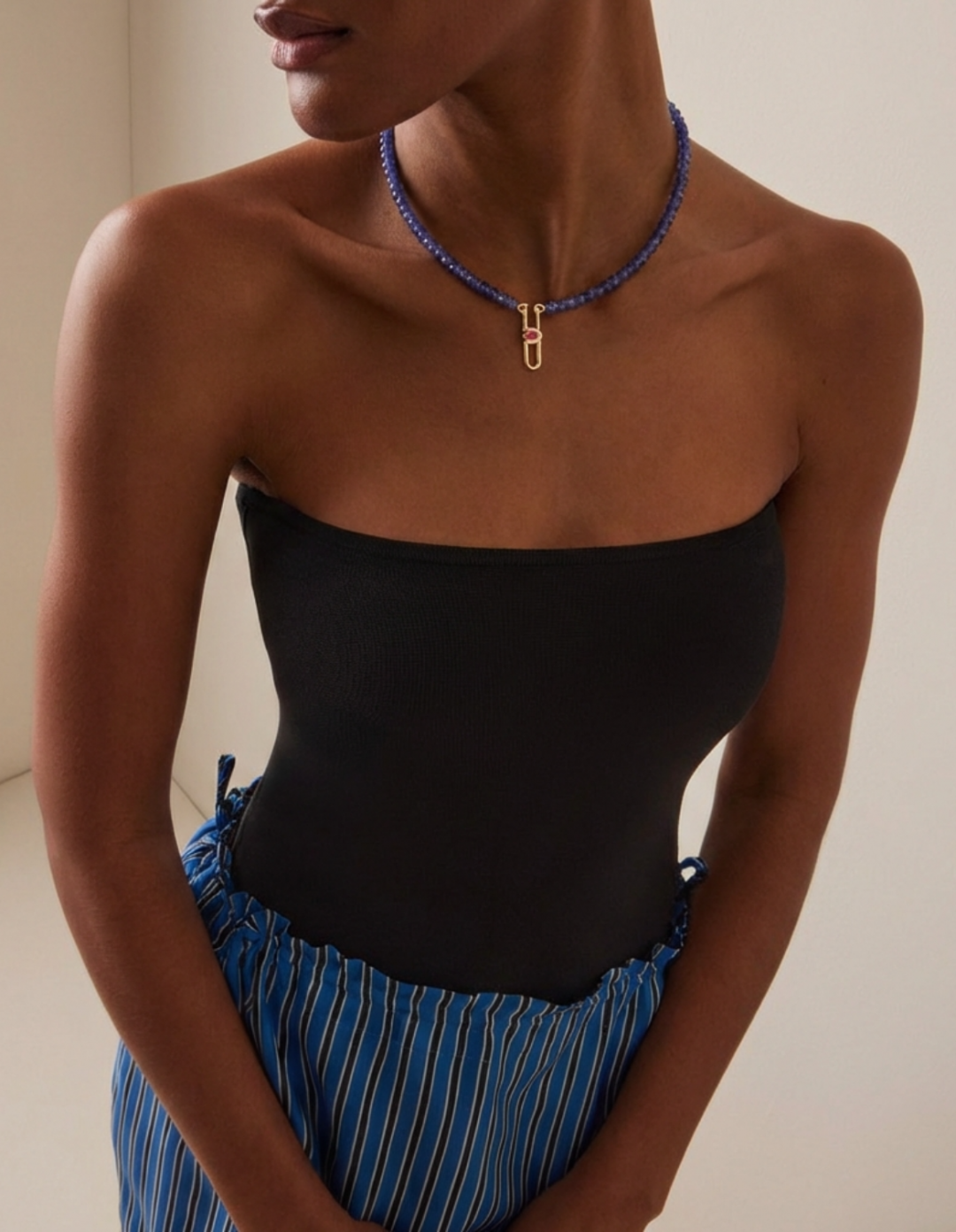 Poize Tanzanite Necklace by Kimjoux on curated-crowd.com