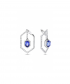 Kore Hoops Earrings with Tanzanite by Kimjoux on curated-crowd.com