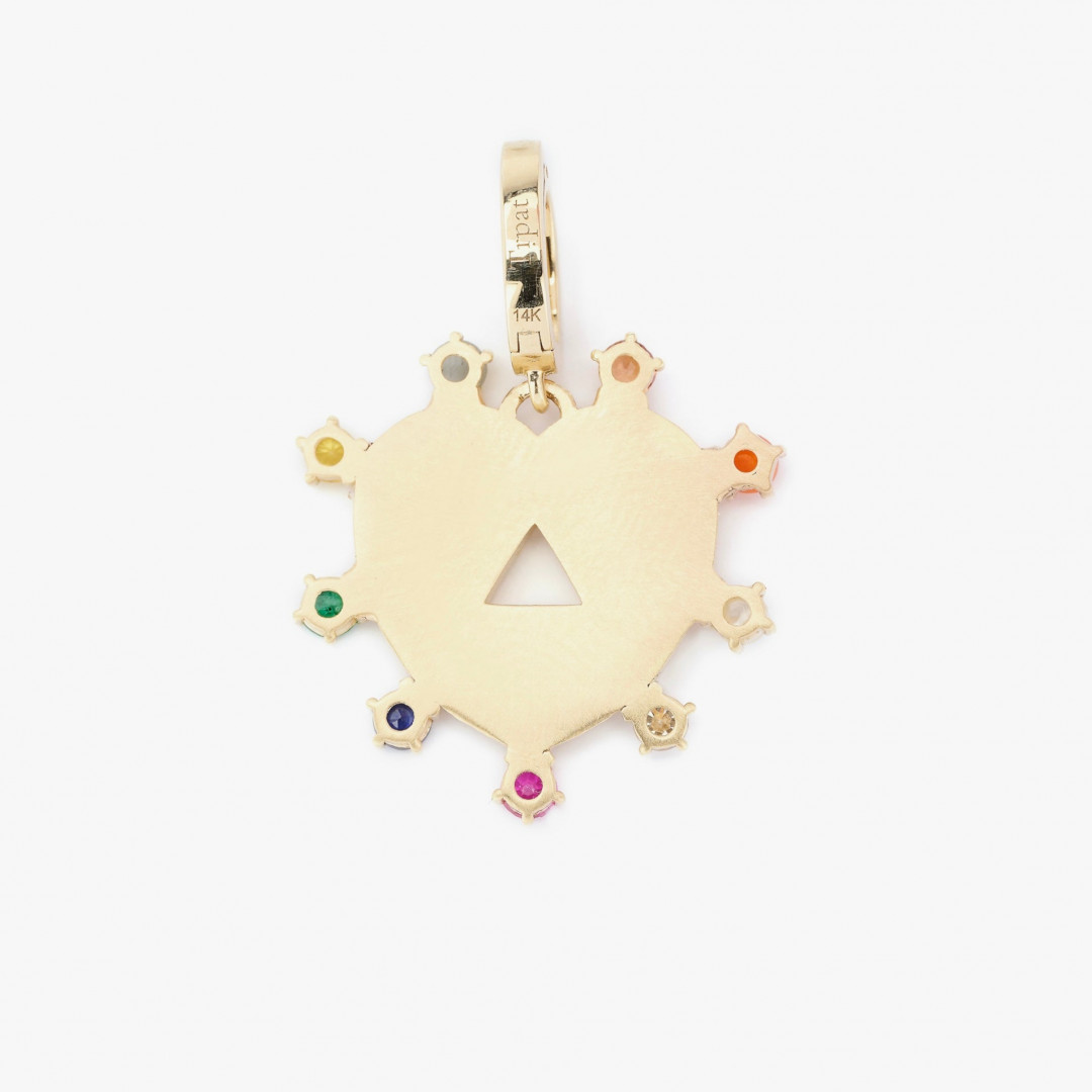 Navratan Charm Pendant by Tripat Jewellery on curated-crowd.com