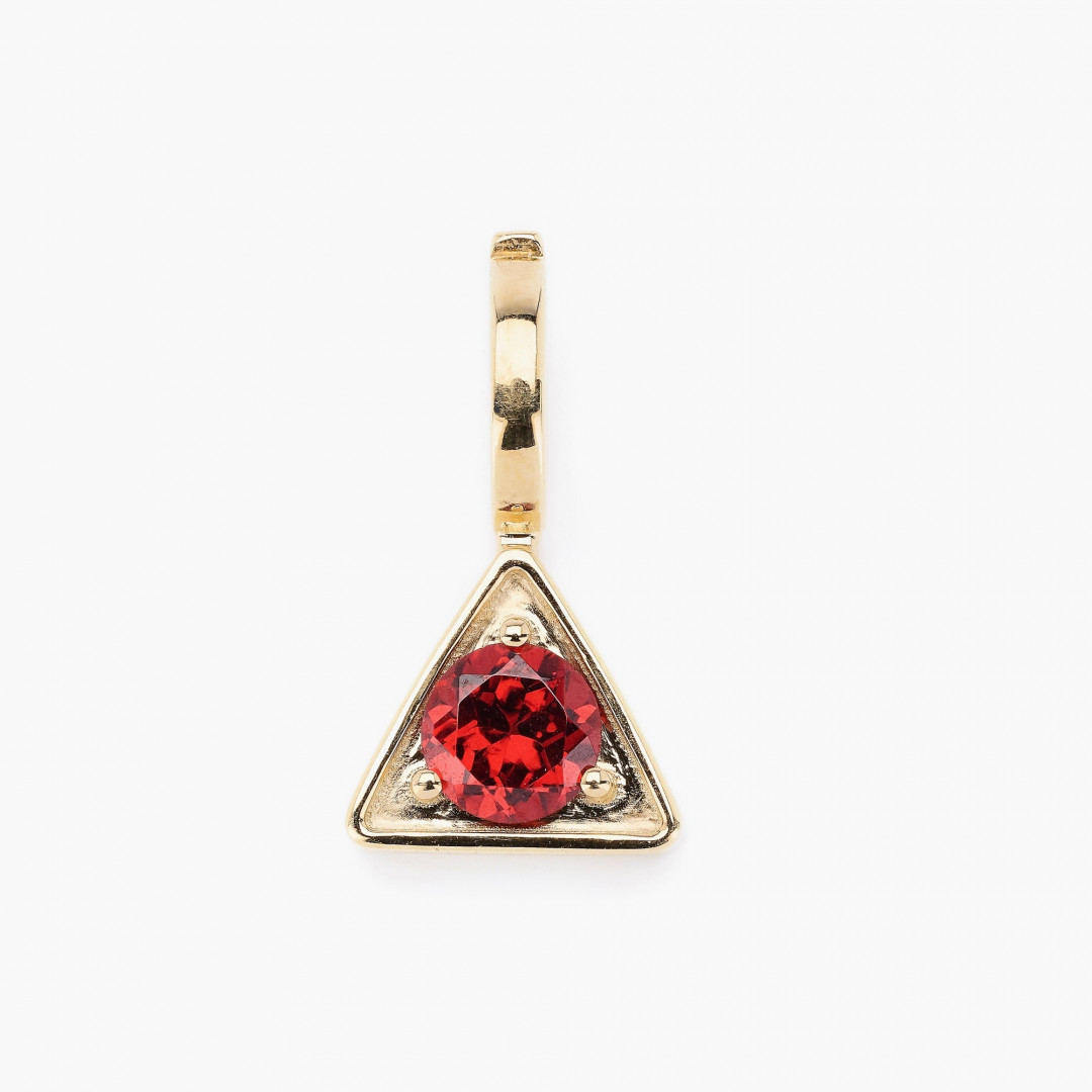 Agni Garnet Pendant by Tripat Jewellery on curated-crowd.com