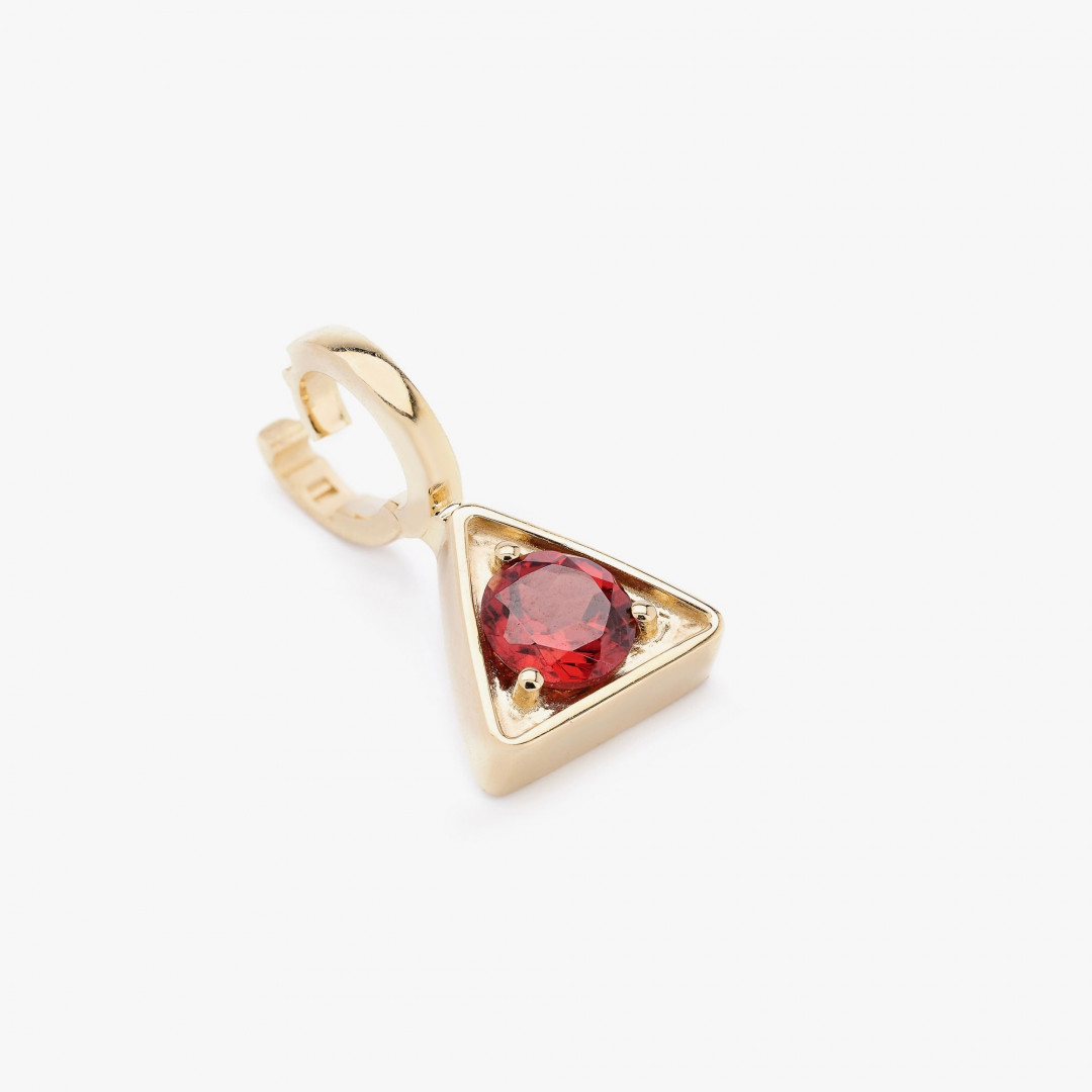 Agni Garnet Pendant by Tripat Jewellery on curated-crowd.com
