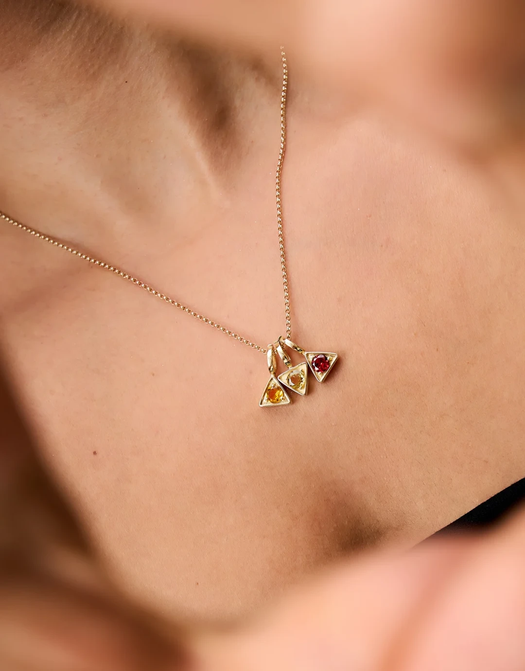 Agni Garnet Pendant by Tripat Jewellery on curated-crowd.com