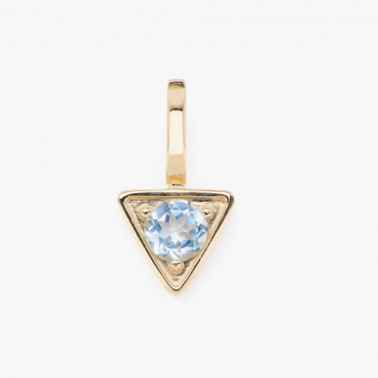 Shakti Aquamarine Pendant by Tripat Jewellery on curated-crowd.com