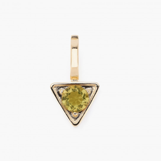 Shakti Olive Quartz Pendant by Tripat Jewellery on curated-crowd.com