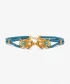 Blue Gold Dragonfish Statement Belt by Sonia Petroff on curated-crowd.com