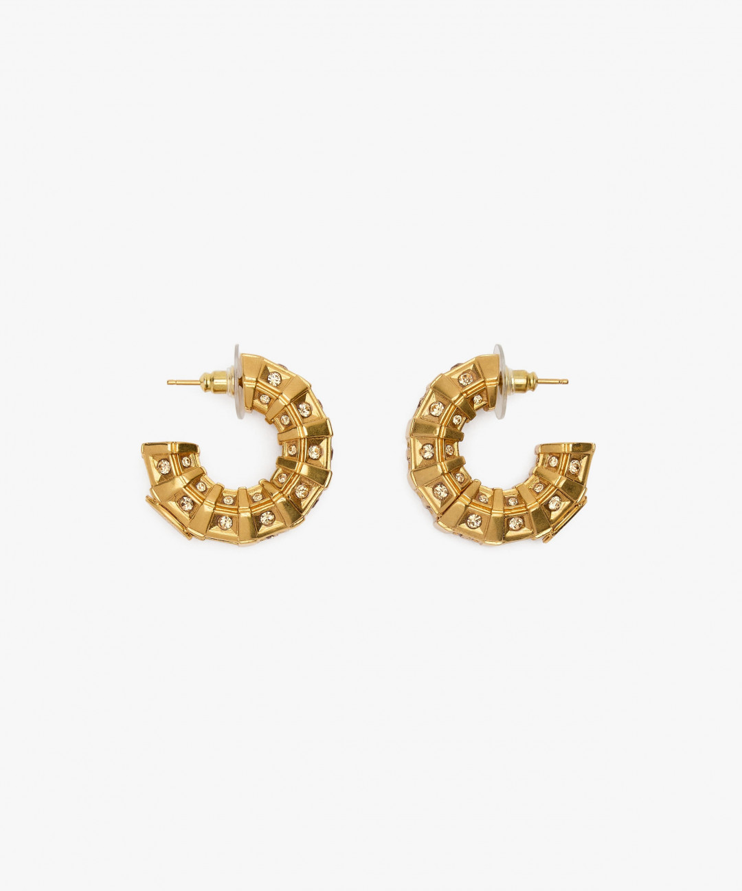 Lobster Vibe Earrings Gold by Sonia Petroff on curated-crowd.com