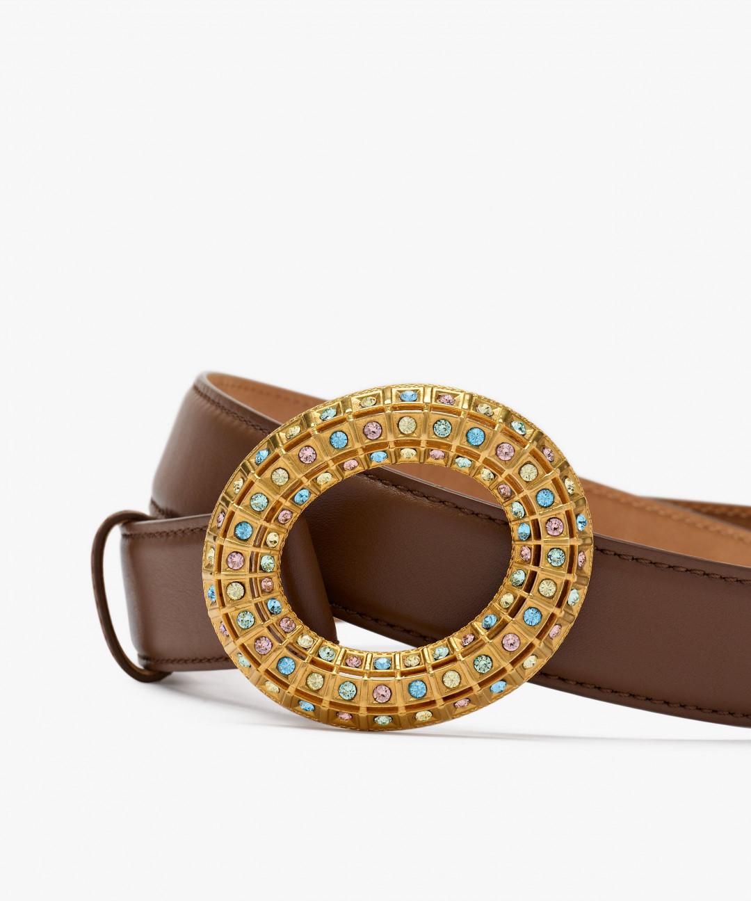 Lobster Vibe Belt Chocolate Brown by Sonia Petroff on curated-crowd.com