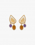 Leaf Earrings Amber by Sonia Petroff on curated-crowd.com