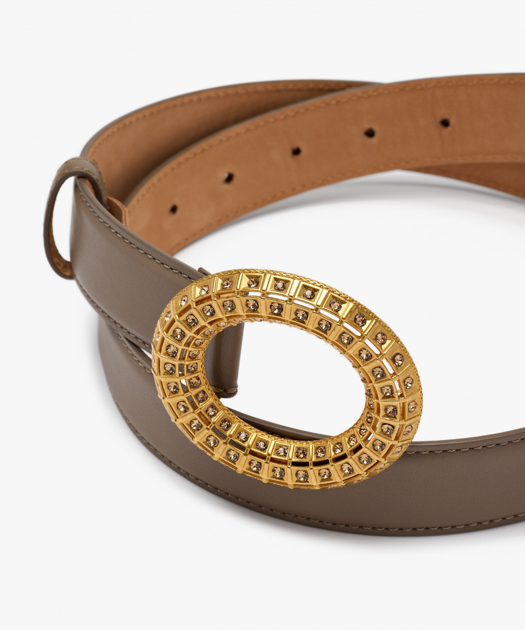 Lobster Vibe Belt Dusty Brown by Sonia Petroff on curated-crowd.com