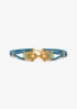 Blue Gold Dragonfish Statement Belt by Sonia Petroff on curated-crowd.com